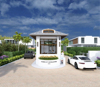 New guardhouse rendering front
